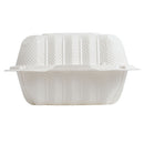 Hinged Container, 1 Compartment, 6" x 6", Ivory, 250/Case (ECOHC6-MFPP)