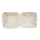 Molded Fiber Clamshell, Kraft, 6" x 6" - Case of 500 (ECOHC6N-SC)