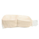 Molded Fiber Clamshell, Kraft, 3 Compartment, 9" x 9" - Case of 200 (ECOHC93N-SC)
