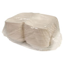 Molded Fiber Clamshell, Kraft, 9" x 6" - Case of 250 (ECOHC96N-SC)