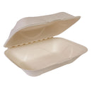 Molded Fiber Clamshell, Kraft, 9" x 6" - Case of 250 (ECOHC96N-SC)