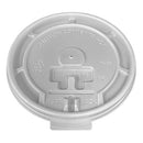 Polystyrene Tear Back Hot Cup Lid, White, 10-20 Oz - Case of 1,000 (ECOTL1020-PS)