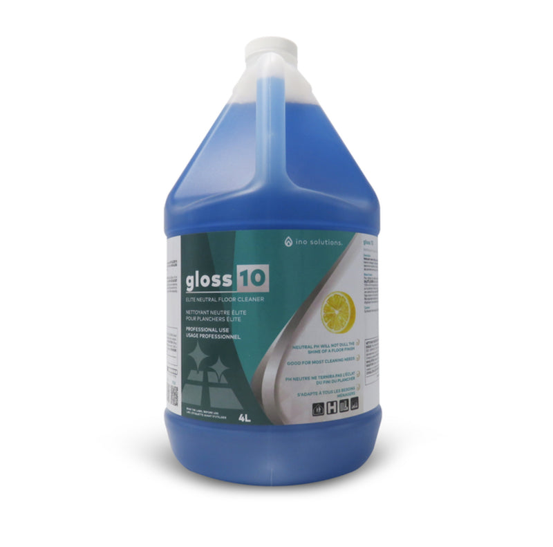 GLOSS 10 Elite Neutral Floor Cleaner & Deodorizer, Concentrated, 4 L