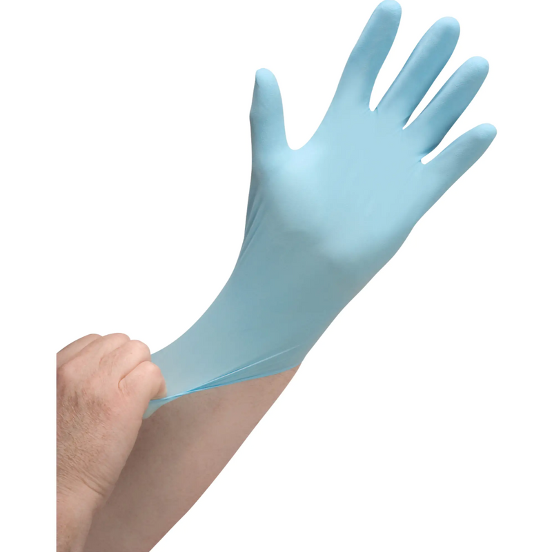 Vinyl Gloves Blue 5-Mil Powder-Free - Medium (100/box)