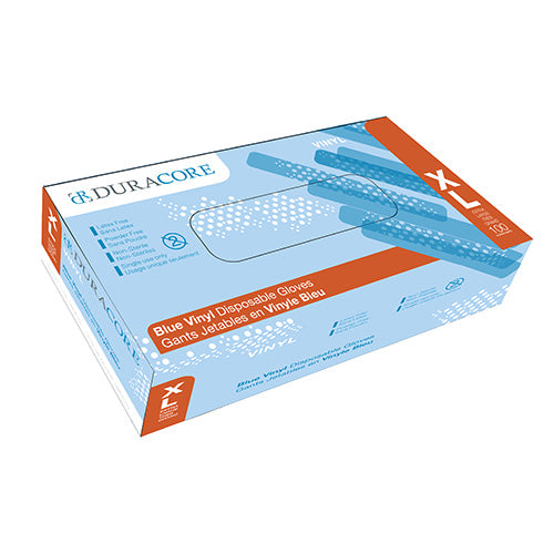 Vinyl Gloves Blue 5-Mil Powder-Free - X-Large (100/box)