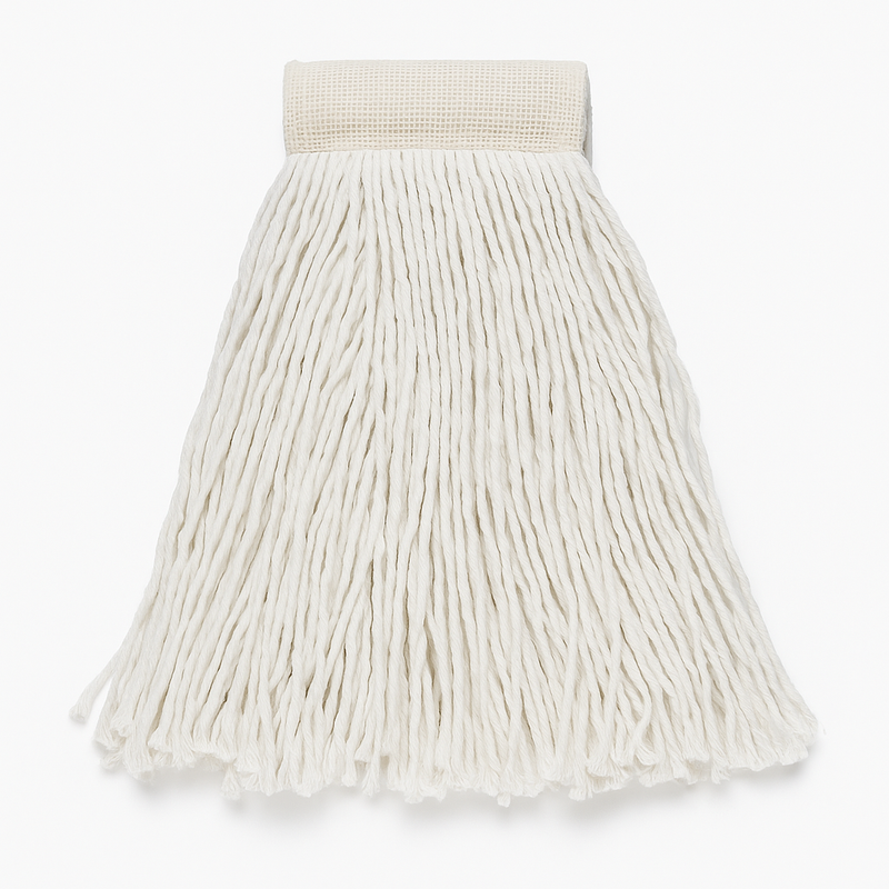 Acrylic/Polyester Wet Mop – Narrow Band – White - Cut End - 650 g (24oz)