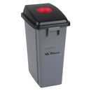 Recycling & Garbage Bin, Plastic, 16 US gal., With or Without Lids (JH485)