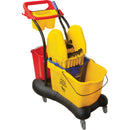 Multifunctional Mop Trolley, Down Press, 9.5 US Gal.(38 Quart), Yellow (JN502)