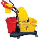 Multifunctional Mop Trolley, Down Press, 9.5 US Gal.(38 Quart), Yellow (JN502)