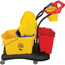 Multifunctional Mop Trolley, Down Press, 9.5 US Gal.(38 Quart), Yellow (JN502)
