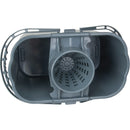 Mop Pail & Wringer, Strainer, 3.75 US Gal.(15 Quart), Grey (JN505)