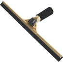 Handheld Window Squeegee, Rubber, Brass Frame (Multiple Sizes)
