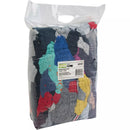 Recycled Material Wiping Rags, Cotton, Mix Colours, 10 lbs. (JQ107)