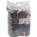 Recycled Material Wiping Rags, Fleece, Mix Colours, 25 lbs. (JQ109)