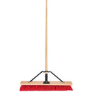 Push Broom with Braced Handle, Medium, PVC Bristles (Multiple Sizes)