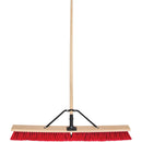 Push Broom with Braced Handle, Medium, PVC Bristles (Multiple Sizes)