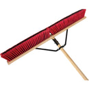 Push Broom with Braced Handle, Medium, PVC Bristles (Multiple Sizes)