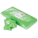 Dusting and Cleaning Cloth, Microfibre, 16" x 16", Green - Pack of 12 (JQ716)