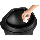 Half-Round Garbage Bin with Lid, Polyethylene, 21 US gal. (JQ886)