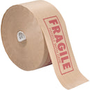 Pre-Printed Gummed Tapes, "Fragile", 76 mm (3") x 137 m (449.475'), Kraft - Case of 10 (K2525P293)