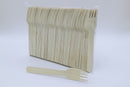 Wooden Forks, Brown, Bulk Packed, Bags of 100 - Case of 20 Bags (L8750056)