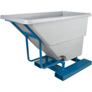 Self-Dumping Hopper, Polyethylene, 5/8 cu.yd., Grey (MP155)