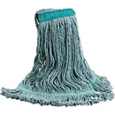 SuperLooper™ Wet Mop, Polyester/Rayon, Loop Style, Large/24oz, Green (MW-SLR3L-NB-GN)