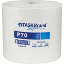 TaskBrand® P70 Premium Series Wipers, Heavy-Duty, 13" L x 12" W, White - 870 sheets per roll (N-P070JPW)