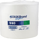 TaskBrand® V40 Value Series Wipers, All-Purpose, DRC, 13" L x 12" W - Roll of 750 Sheets (N-V040JPW)