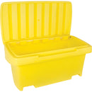 Heavy-Duty Outdoor Salt and Sand Storage Container, 24" x 48" x 24", 10 cu. Ft., Yellow (NM947)
