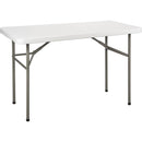 Folding Table, Rectangular, Polyethylene, 29" High, White (Multiple Sizes)