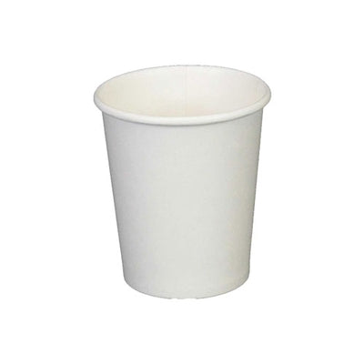 PE Lined White Paper Cup for Hot or Cold Drink 6oz (1000/cs)