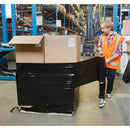 Stretch Wrap, 0.8 Gauge (20.3 micrometers), 15" x 1500', Opaque Black (PG654)