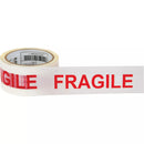 "Fragile" Box Sealing Tape, Hot Melt Adhesive, 2 mils, 48 mm x 100 m - Pack of 6 (PG724)