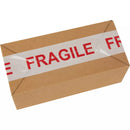 "Fragile" Box Sealing Tape, Hot Melt Adhesive, 2 mils, 48 mm x 100 m - Pack of 6 (PG724)