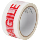 "Fragile" Box Sealing Tape, Hot Melt Adhesive, 2 mils, 48 mm x 100 m - Pack of 6 (PG724)