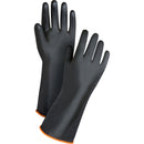 Heavyweight Chemical-Handling Gloves, Size Large/9, 14" L, Rubber Latex, 30-mil (12/Pack)