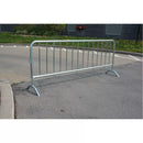 Portable Barrier, Interlocking, 102" L x 40" H, Silver (SEE395)