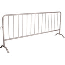 Portable Barrier, Interlocking, 102" L x 40" H, Silver (SEE395)