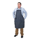 ZA200 Apron, Bib Style, Cotton, 38" L x 28" W, Blue (SEE851R)