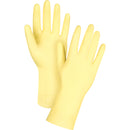 Premium Canary Yellow Chemical-Resistant Gloves, 12" L, Rubber Latex, Flock-Lined Inner Lining, 18-mil (12/Pack)