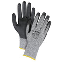 Seamless Stretch Cut-Resistant Gloves, 13 Gauge, Polyurethane Coated, HPPE Shell (Packs of 12)