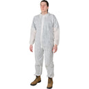 Coveralls, White, Polypropylene - Case of 50 (Multiple Sizes)