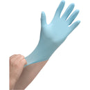 Puncture-Resistant Medical-Grade Disposable Gloves, Nitrile, 4.5-mil, Powder-Free, Blue (100/box)