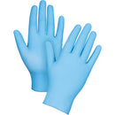 Puncture-Resistant Medical-Grade Disposable Gloves, Nitrile, 3.5-mil, Powder-Free, Blue (100/box)