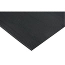 Fine Channel Matting, Runner, Black, 2' W, 1/8" Thick (Multiple Sizes)