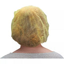 Bouffant Caps, Polypropylene, Yellow, Case of 1,000 (Multiple Sizes)