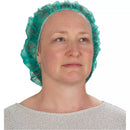 Bouffant Caps, Polypropylene, Green - Case of 1,000