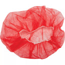 Bouffant Caps, Polypropylene, Red, Case of 1,000 (Multiple Sizes)