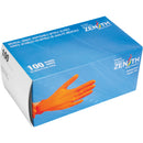 Heavyweight Tactile Grip Examination Gloves, Nitrile, 8-mil, Powder-Free, Orange (100/box)